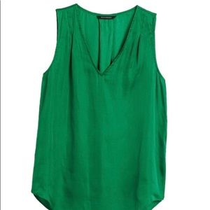 Banana Republic Tops - Banana Republic Soft Satin Pleated Drapey Tank NWT Banana Republic Tops - Banana Republic Soft Satin Pleated Drapey Tank NWT
